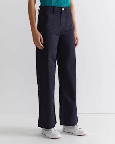 Evie Wide Leg Pant in CLASSIC NAVY