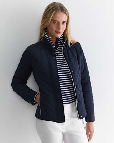 Vera Quilted Jacket in NAVY