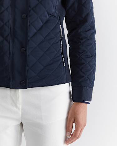 Vera Quilted Jacket in NAVY
