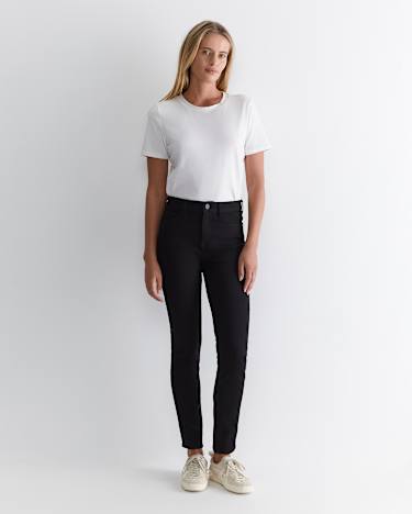 Jackie High Waist Skinny Jean in BLACK