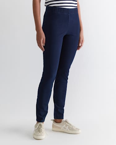 Felicity Denim Pull On Pant in INDIGO