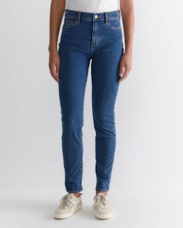 Jackie High Waist Skinny Jean in MID WASH