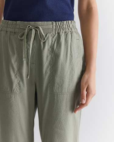 Rosa Linen Pant in KHAKI