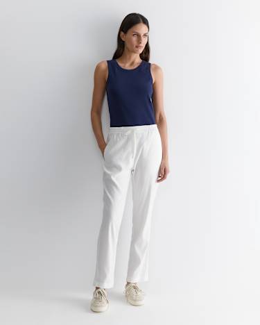 Rosa Linen Pant in WHITE
