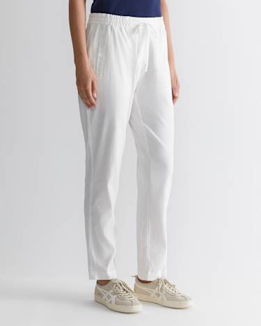 Rosa Linen Pant in WHITE