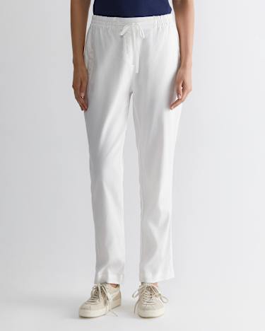 Rosa Linen Pant in WHITE