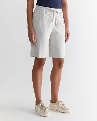 Rosa Linen Short in NATURAL