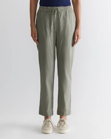 Rosa Linen Pant in KHAKI