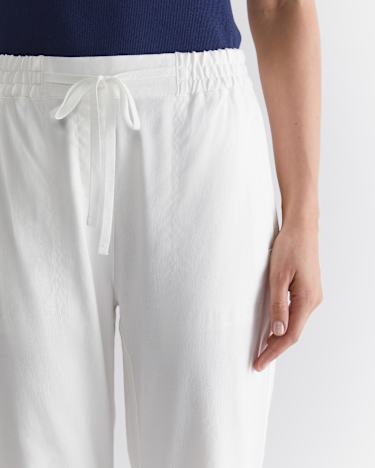 Rosa Linen Pant in WHITE