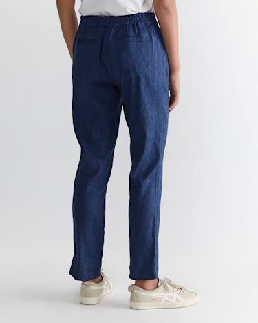 Rosa Linen Pant in INDIGO