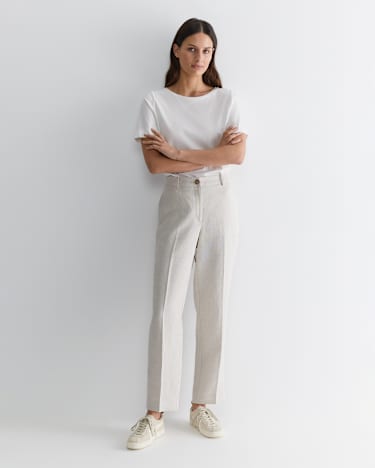 Mercerised Cotton Tee in WHITE