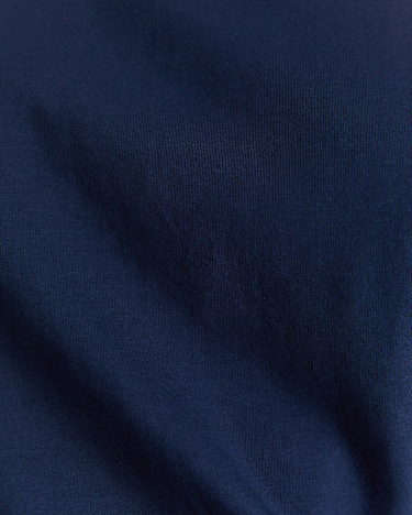 Mercerised Cotton Tee in NAVY