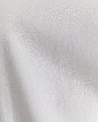 Mercerised Cotton Tee in WHITE