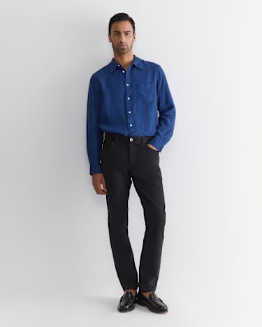 Tapered Bedford Jean in BLACK