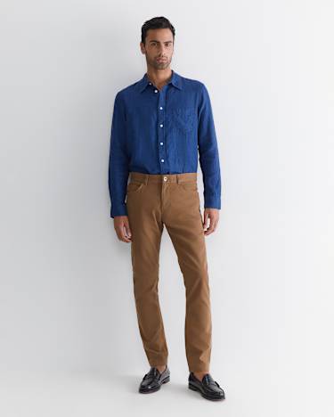 Tapered Bedford Jean in CHESTNUT