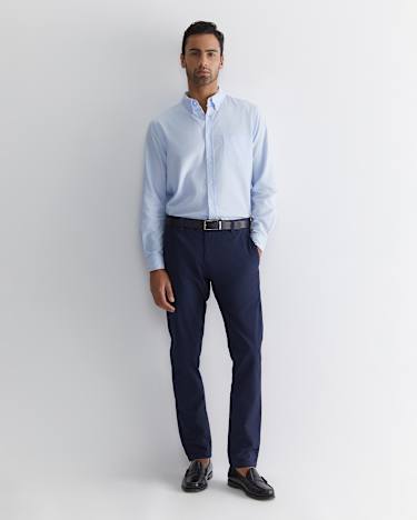 Oxford Long Sleeve Shirt in FROST BLUE