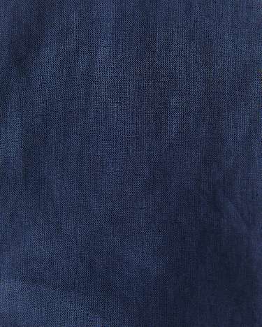 Long Sleeve Linen Shirt in NAVY