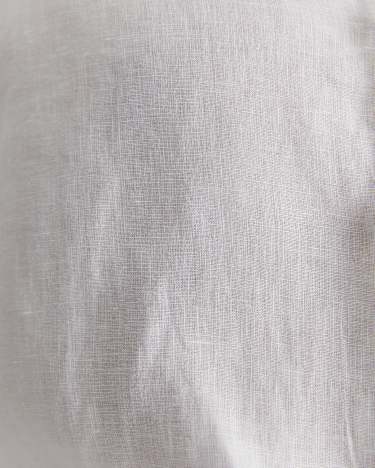 Long Sleeve Linen Shirt in WHITE
