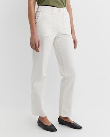 Laura Pocket Pant in MILK