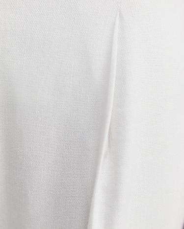Brianne Wide Leg Pleat Pant in WHITE