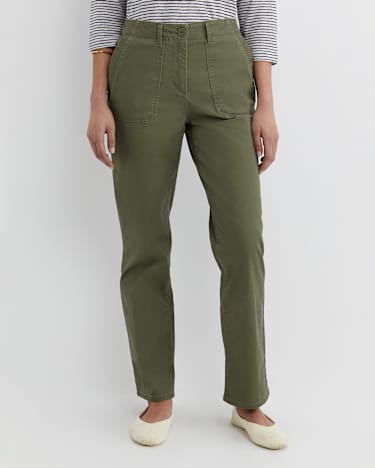 Laura Pocket Pant in KHAKI