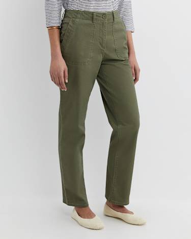 Laura Pocket Pant in KHAKI