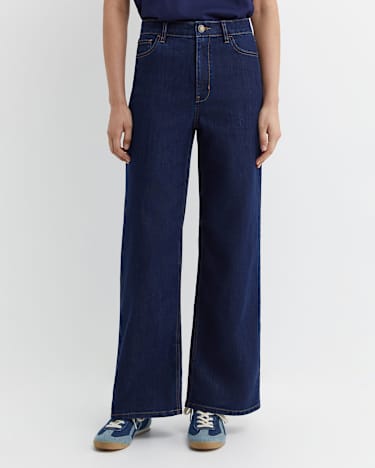 Alyse Wide Leg Jean in DARK WASH