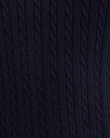 Elka Cable Polo in NAVY