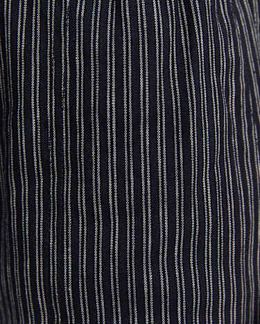 Rosa Stripe Linen Short in NAVY/WHITE