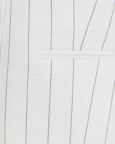 Brianne Stripe Vest in WHITE/NAVY