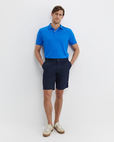 SC Pique Polo in COBALT