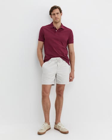 SC Pique Polo in MULBERRY