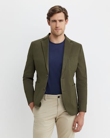 Barton Sports Jacket in DARK KHAKI