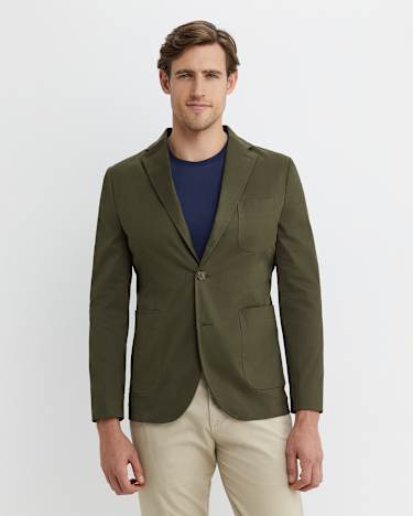 Barton Sports Jacket in DARK KHAKI