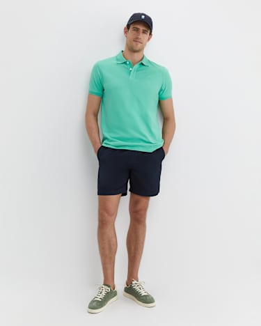 SC Pique Polo in SPEARMINT