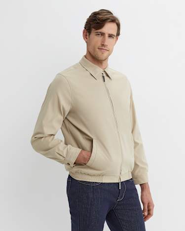 Harrington Jacket in LIMESTONE