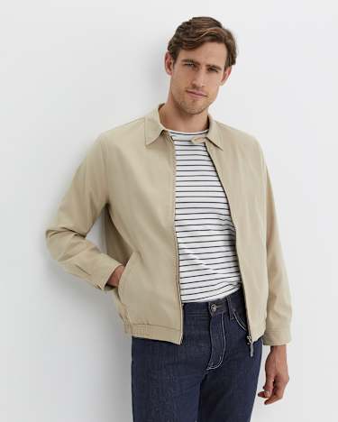 Harrington Jacket in LIMESTONE
