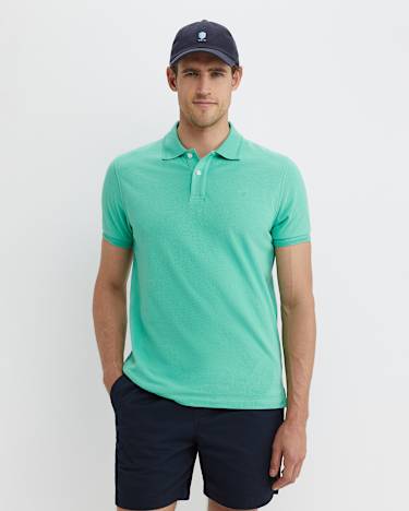 SC Pique Polo in SPEARMINT