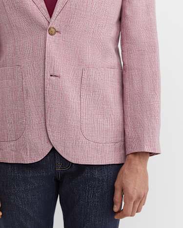 Farrer Linen Sports Jacket in DUSTY PINK