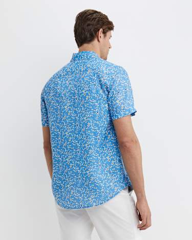 Bay Short Sleeve Liberty Shirt in BLUE MULTI