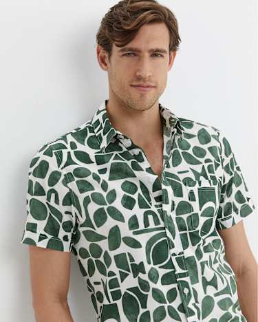 Ezra Short Sleeve Shirt in ELM