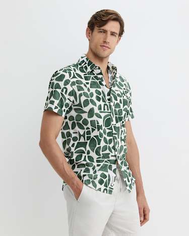 Ezra Short Sleeve Shirt in ELM