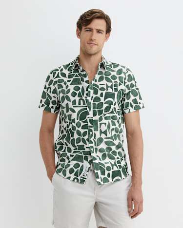 Ezra Short Sleeve Shirt in ELM
