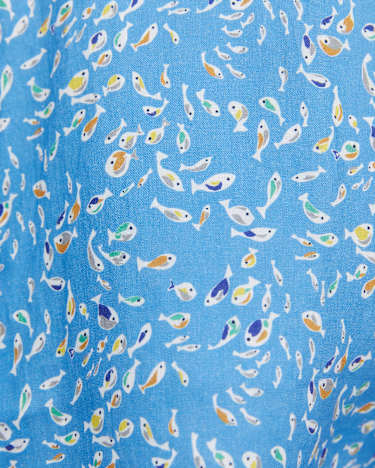 Bay Short Sleeve Liberty Shirt in BLUE MULTI