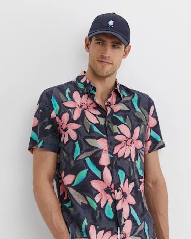 Lane Print Shirt in GREEN