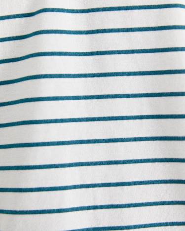 Supersoft Tee in WHITE/TEAL