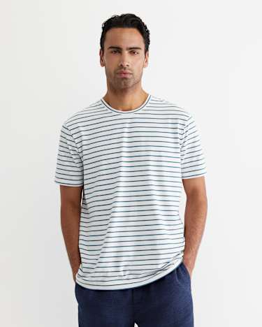 Supersoft Tee in WHITE/TEAL