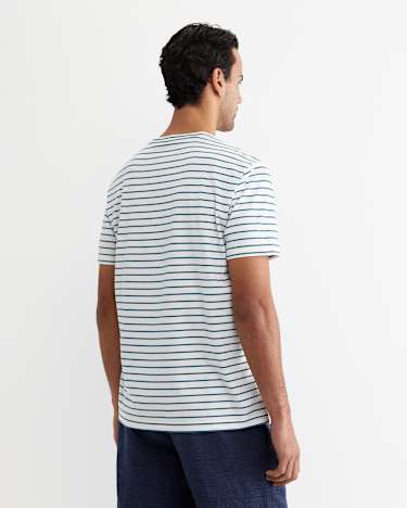 Supersoft Tee in WHITE/TEAL