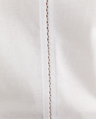 Miranda Stitch Tee in WHITE