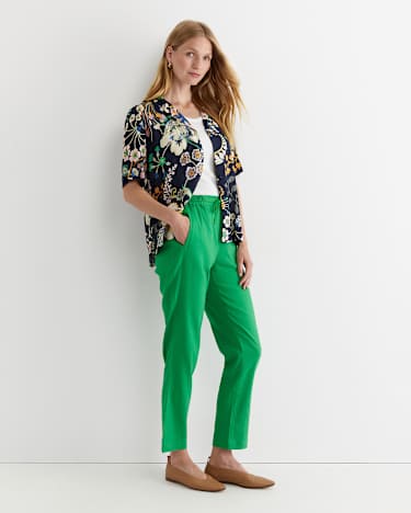 Rosa Linen Pant in FERN